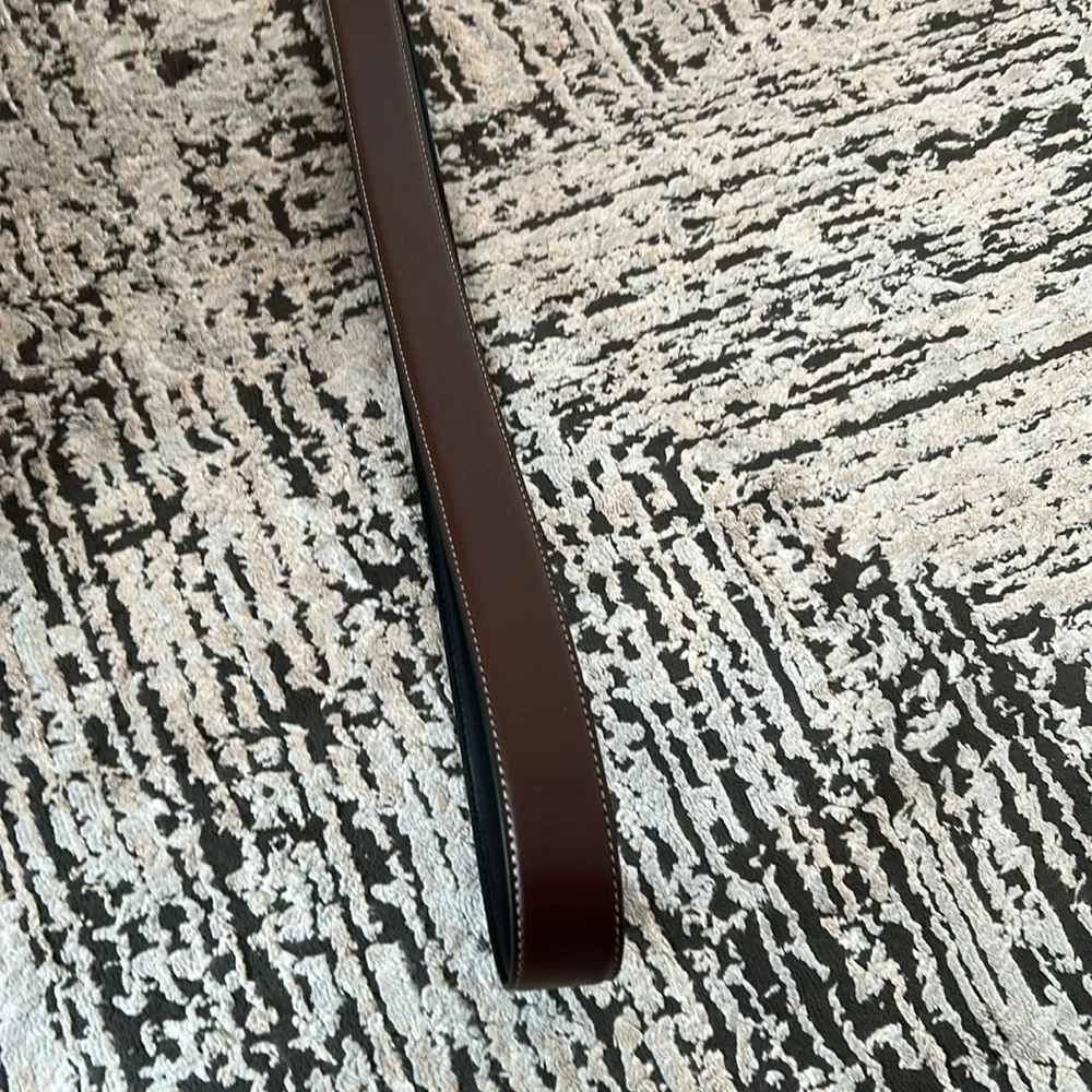 Steve Madden Dark Brown Belt with Silver Buckle
